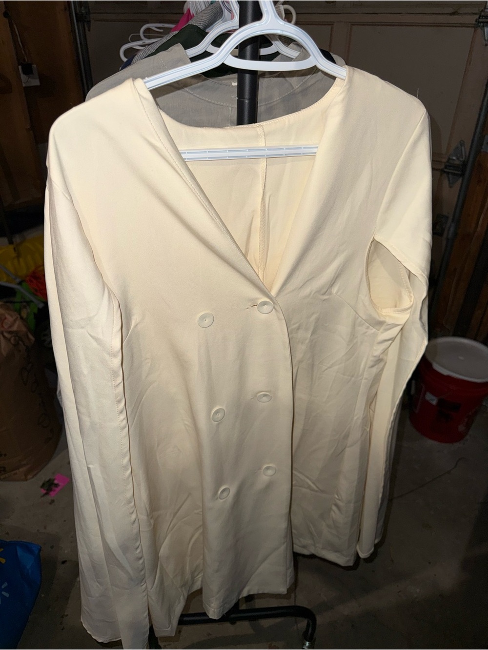 Cream Long-Sleeve Undershirt – Lightweight Stretch Comfort